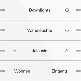 Gira 5034903 Wippenset 4f indiv. Tastsens.4 TS4...