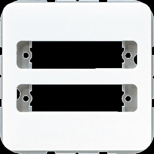 Jung 594-2 Abdeckung, für Trapezsteckverbinder D-Subminiatur (für 2 Steckverbinder)