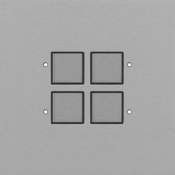 LOLA CARRE CJC2734 CJC KNX Tastsensor 4-fach mit LED Messing eloxiert