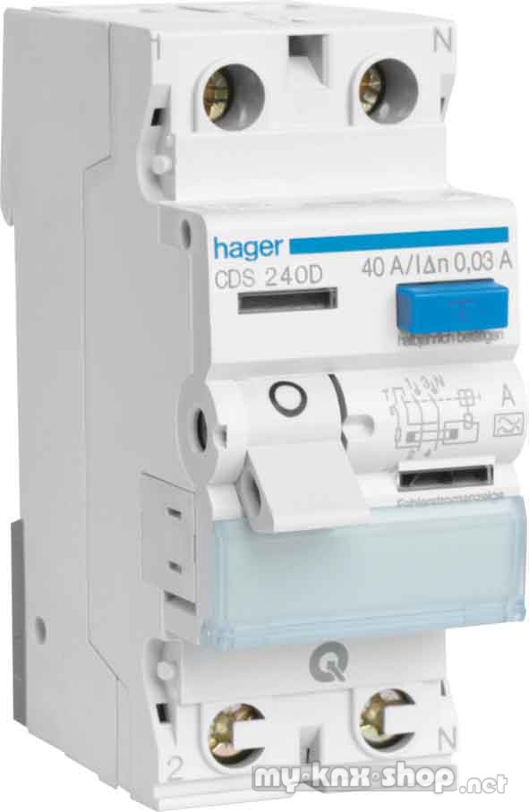 Hager FI-Schutzschalter 2pol. 40A/300mA,6kA...