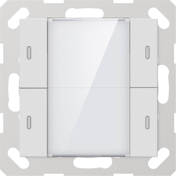 GVS KNX Multifunktions-Tastsensor ADVANCE+, 2-fach Weiss glänzend inkl. Temperatursensor - ADV-04/02