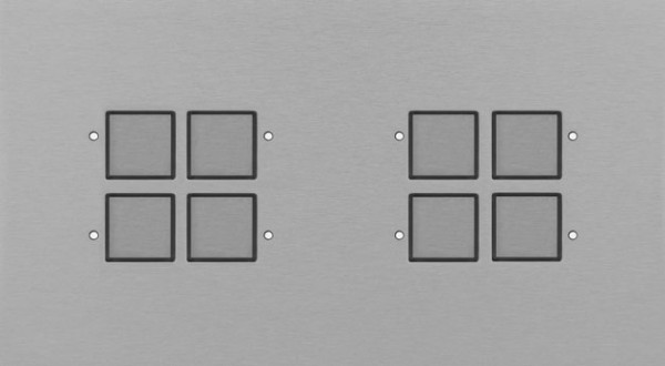 LOLA CARRE CJC2738 CJC KNX Tastsensor 8-fach mit LED waagrecht Vergoldet hochglanz