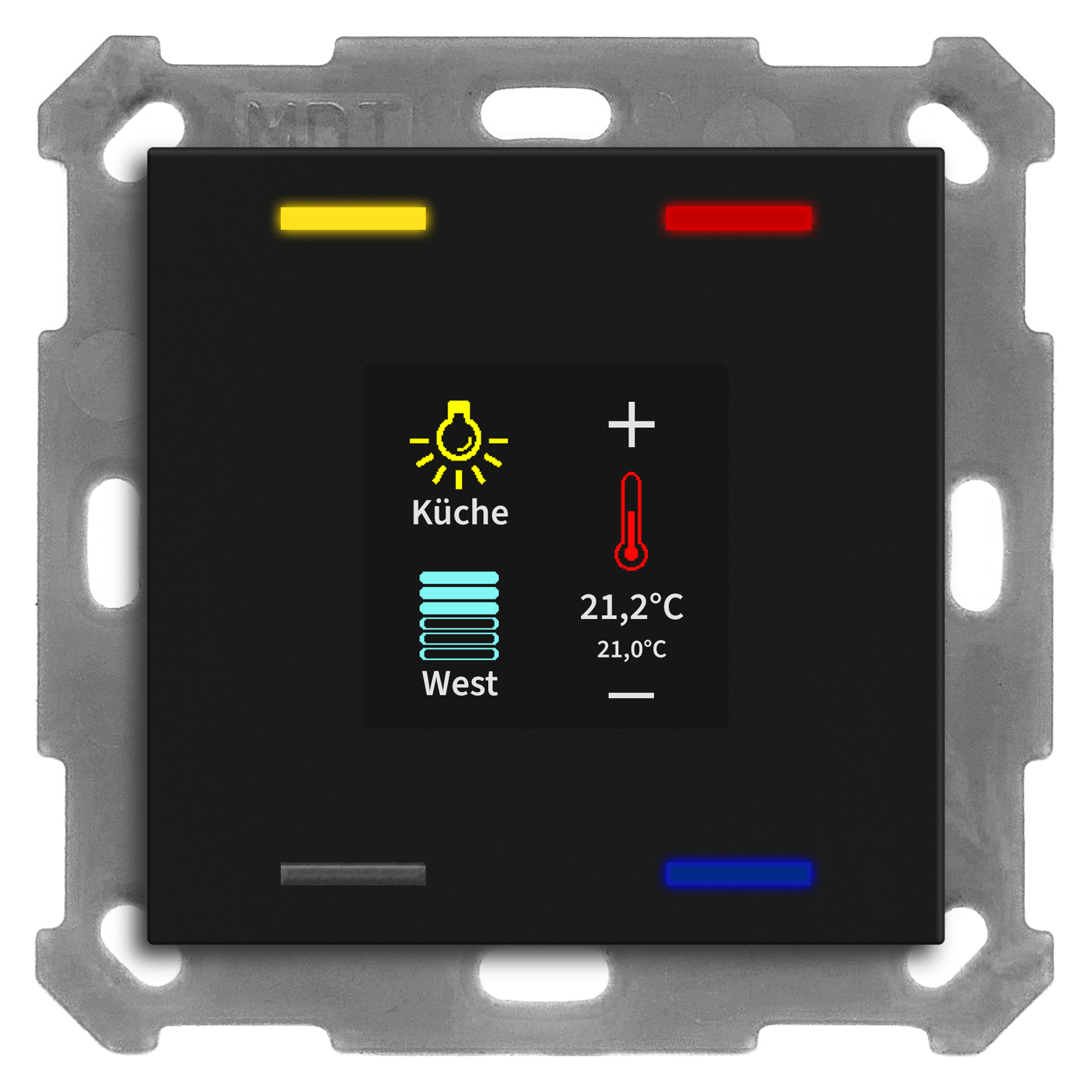 MDT BE-TAS55T406.01 KNX Taster Smart 55 4-fach...