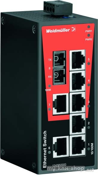 Weidmüller Netzwerk-Switch IE-SW-BL08-7TX-1SCS