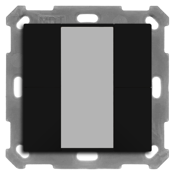 MDT BE-TA550406.02 KNX Taster 55 4-fach, Schwarz matt