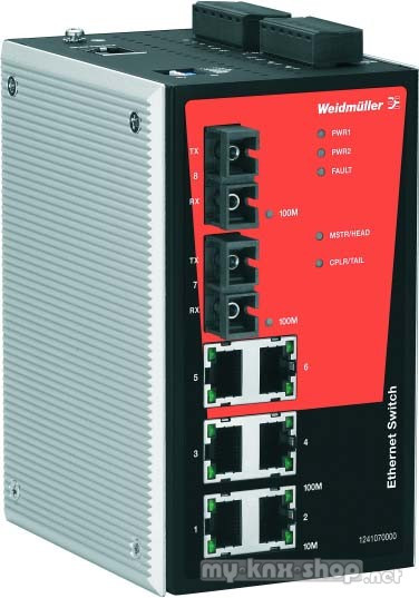 Weidmüller Managed Switch IE-SW-PL08MT-6TX-2SC