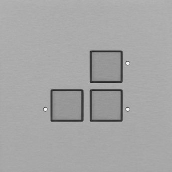 LOLA CARRE CJC2733TH CJC KNX Tastsensor 3-fach mit LED, Temperatur- und Feuchtesensor Signalweiß lac