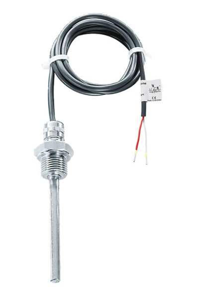 Arcus eds ESTF PT1000 50mm Silikon Einschraubtemperaturfühler, Tauchtemperaturfühler, 50mm V4A, Temp