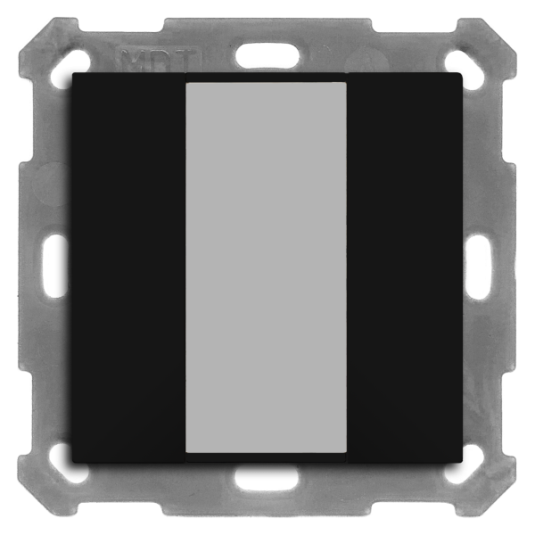 MDT BE-TA550206.02 KNX Taster 55 2-fach, Schwarz matt