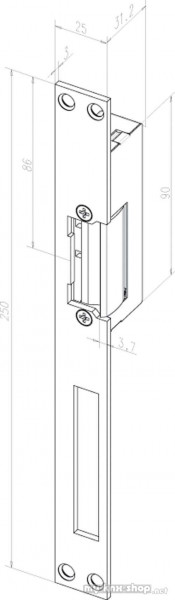 effeff Türöffner Edelstahl 24E HZ L/R EST