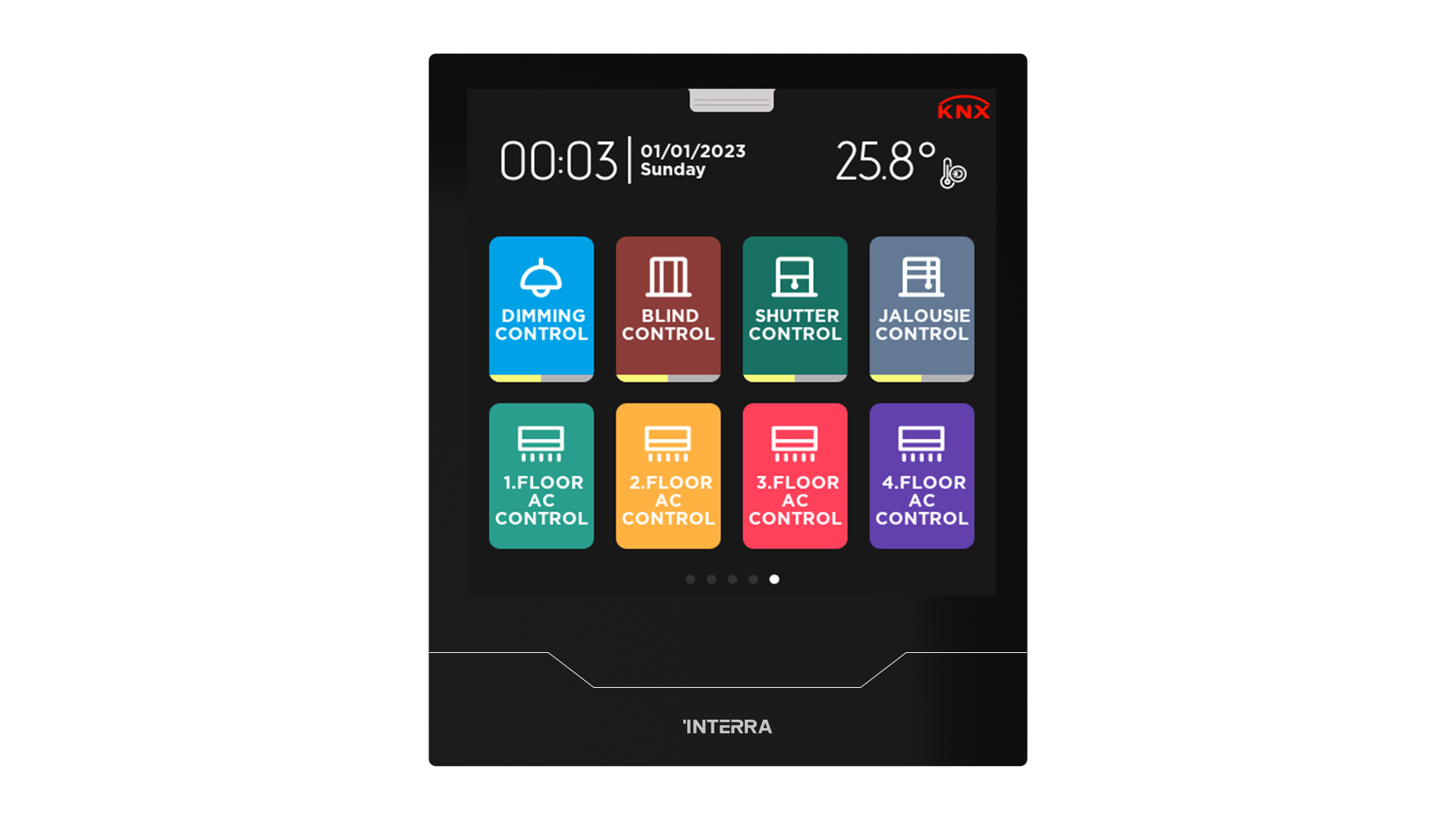 Interra iX4 - 4" Super Slim KNX Touch Panel...