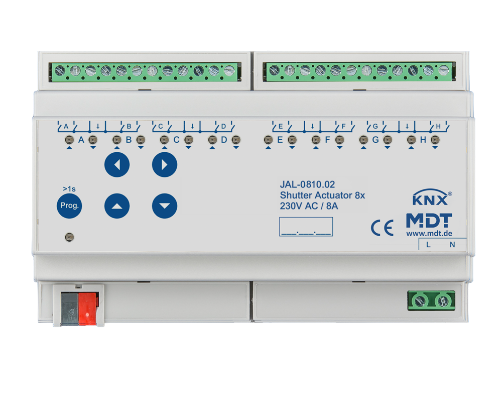 MDT JAL-0810.02 KNX Jalousieaktor 8-fach, 8TE...