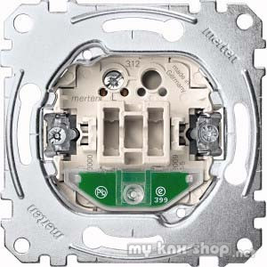 Merten MEG3536-0000 Aus/Wechselschalter-Eins. mit Orientierungslicht, 1-polig, 16 AX, AC 250 V, SK