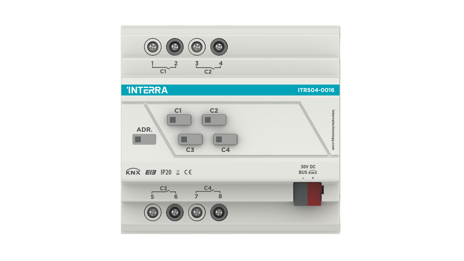 Interra Combo KNX Actuator - 4 Channel 16A...