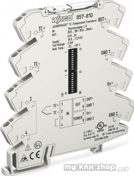 WAGO Temperaturmodul TC-Sensoren 857-810