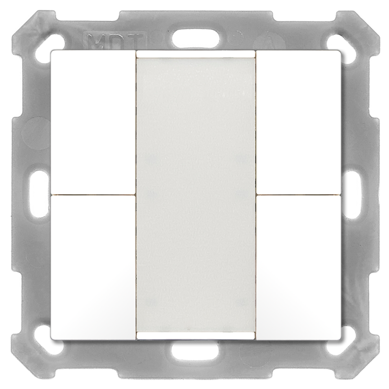 MDT BE-TA5504.02 KNX Taster 55 4-fach, Reinweiß...