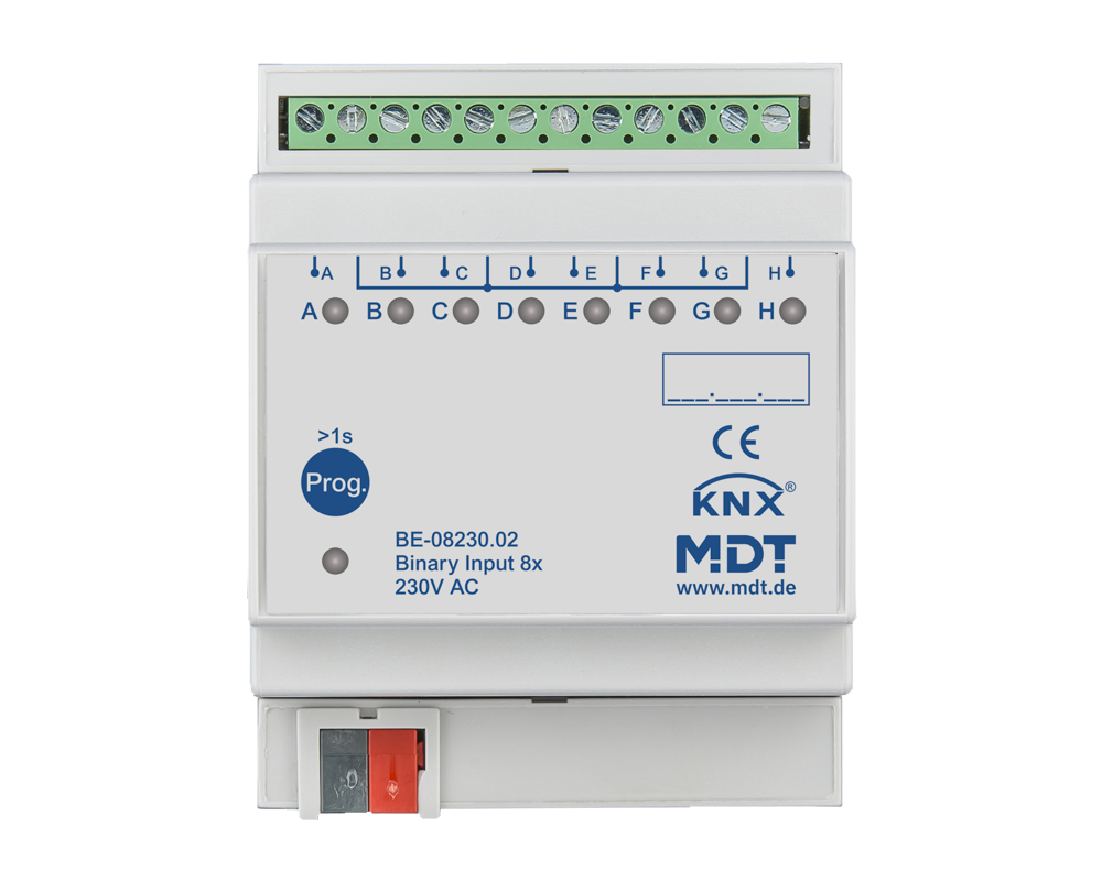 MDT BE-08230.02 KNX Binäreingang 8-fach, 4TE...