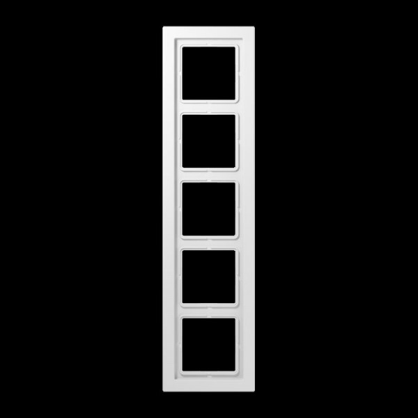 Jung LSD985WW Rahmen, 5fach, für waagerechte und senkrechte Kombination