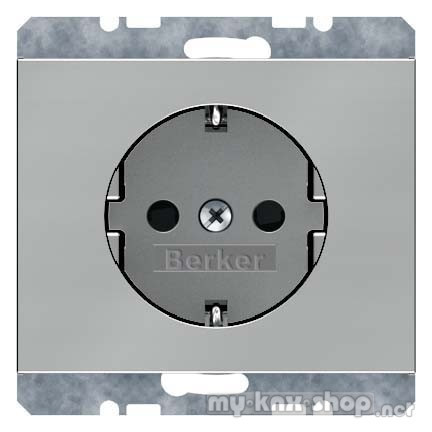 Berker 41157004 Steckdose SCHUKO K.5 Edelstahl Rostfrei