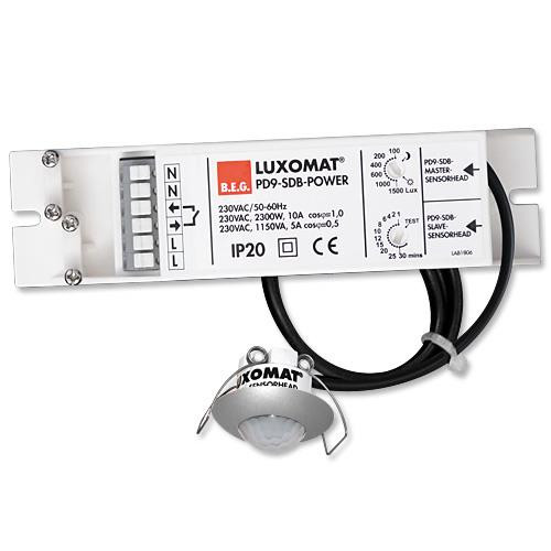 B.E.G. Luxomat 92913 PD9-M-1C-SDB-IP65-DE-Edelstahloptik Präsenzmelder