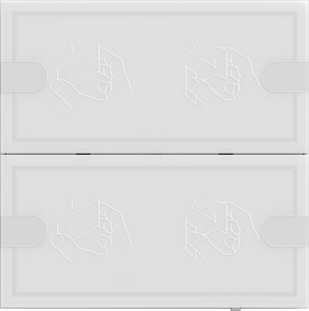 Gira 5002003 KNX Tastsens.4 Komfort 2f TS4 Weiß