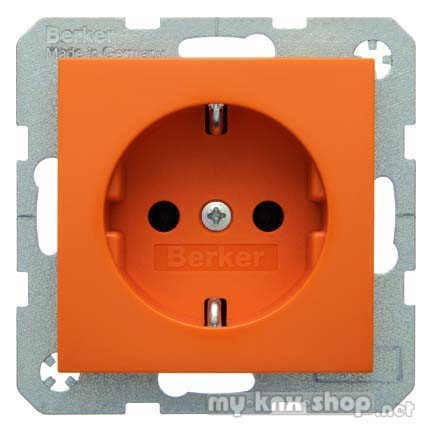 Berker 41438914 Steckdose SCHUKO S.1/B.3/B.7 orange, glänzend