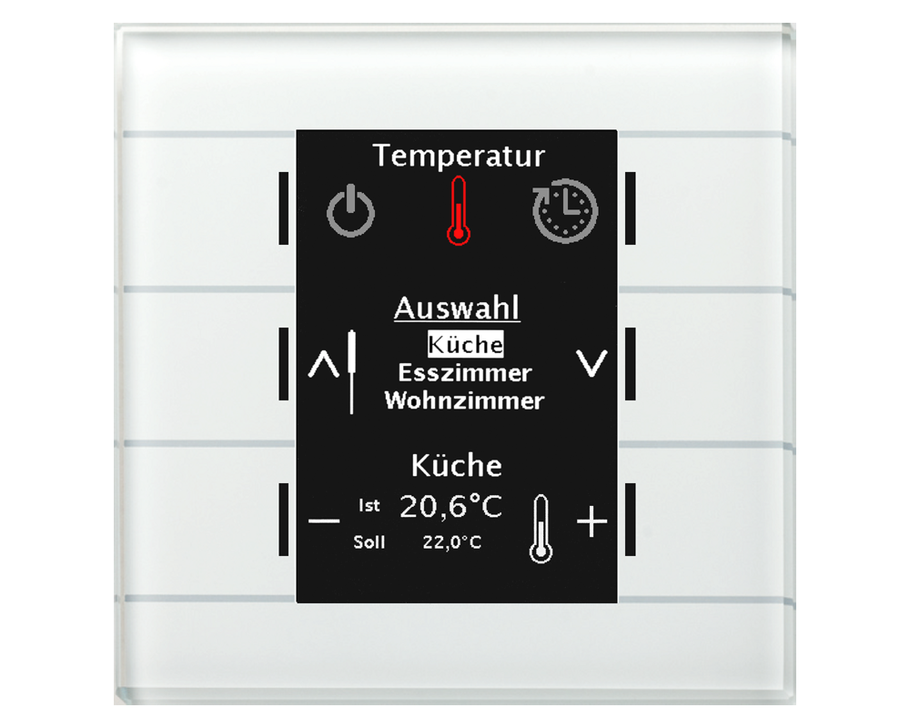 MDT BE-GBZW.01 KNX Glas Bedienzentrale Smart...