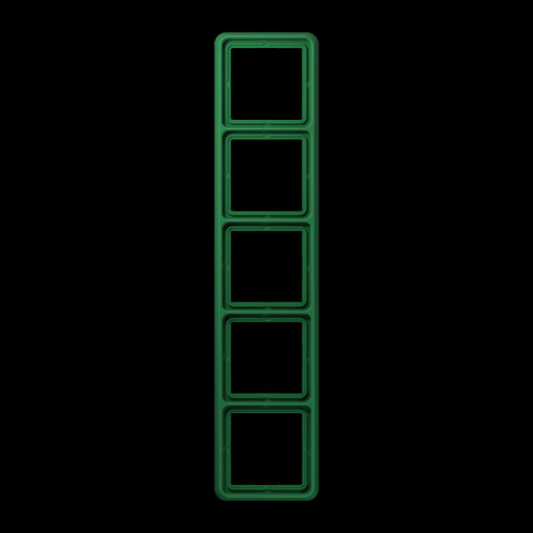 Jung CD585WUGN Rahmen, 5fach, bruchsicher, für waagerechte und senkrechte Kombination