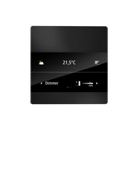 Enertex 1177-02-sw MeTa® 2 KNX Raumcontroller Standard schwarz eloxiert