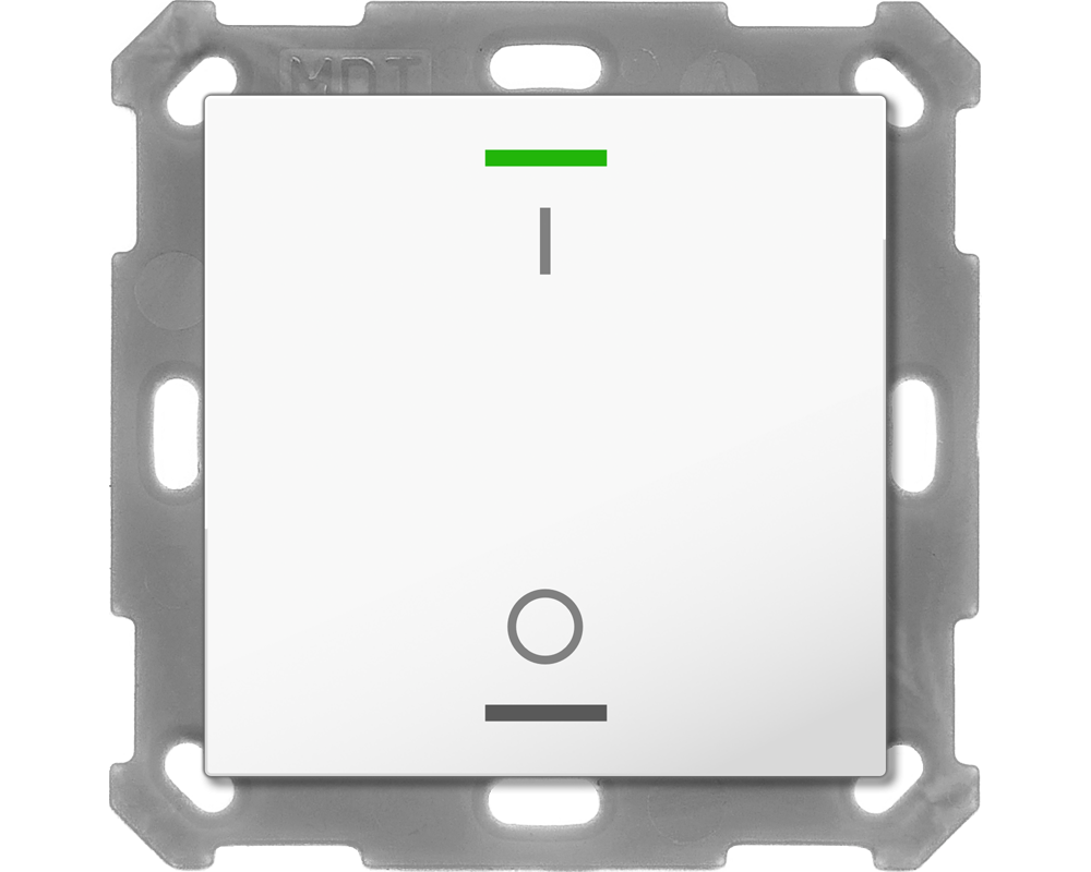 MDT BE-TAL55T1.B1 KNX Taster Light 55 1-fach,...