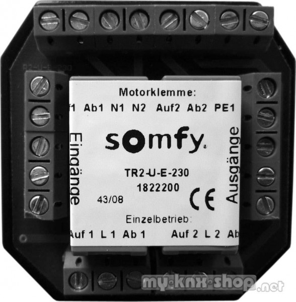 SOMFY Trennrelais UP f. zwei Antriebe TR2-U-E-230