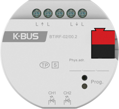 GVS KNX IR Gateway 2-fach, Unterputzmontage - BTIRF-02/00.2