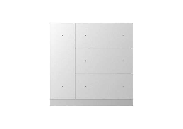 GVS KNX WALTZ Tastsensor+ Aluminium Silber 4-fach - CHPB-08/02.1.22