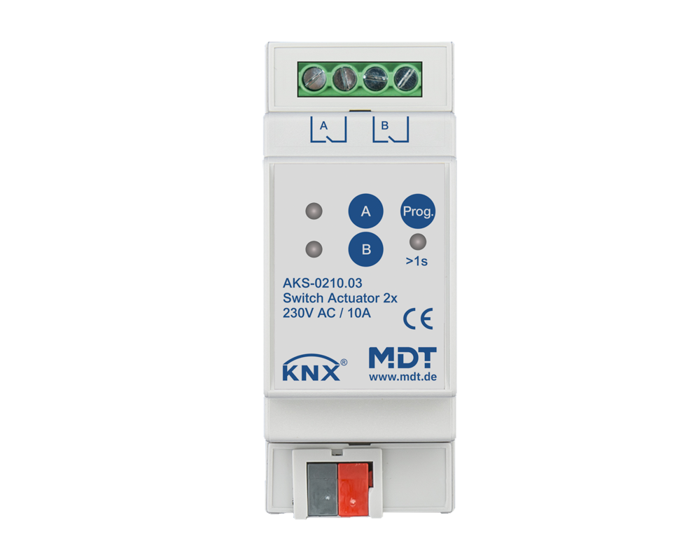 MDT AKS-0210.03 KNX Schaltaktor 2-fach, 2TE...