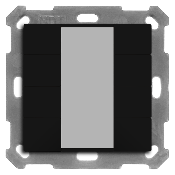 MDT BE-TA550806.02 KNX Taster 55 8-fach, Schwarz matt