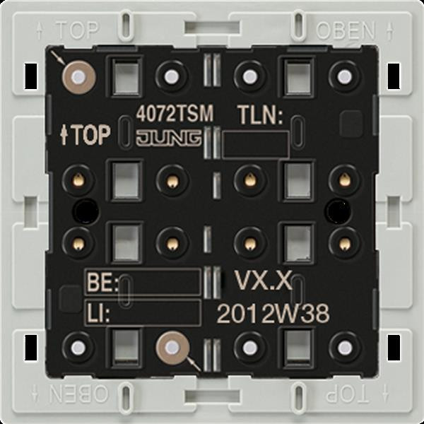 Jung 4072TSM KNX Tastsensor-Modul Standard, 2fach, integrierter Busankoppler