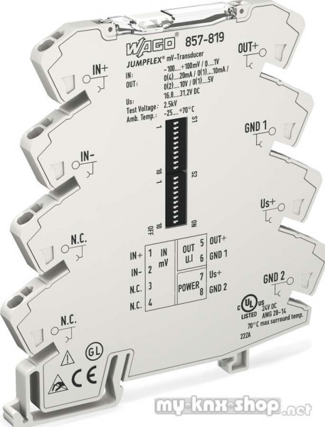 WAGO Millivolt-Messumformer Konf.If 857-819