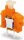 WAGO GDS-Einzelkl.1,5mm  mit Dr ücker orange 235-101