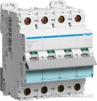 Hager Leitungsschutzschalter 4pol.,D-16A,10kA,4M NDN416