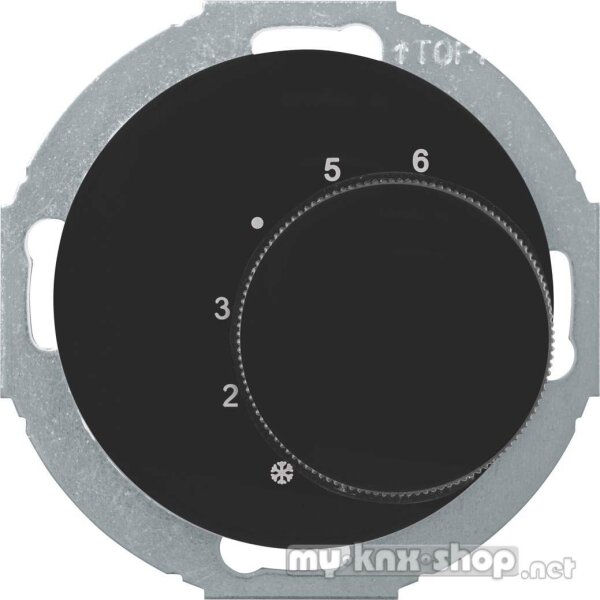 Berker Temperaturregler sw/glänz mit Wechsler 20262035