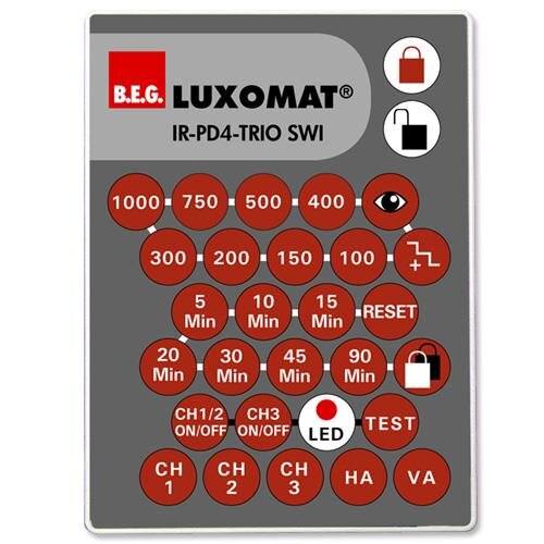 B.E.G. Luxomat 92102 IR-PD4-TRIO-SWITCH Fernbedienung