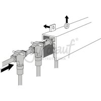 Drape Lite Montageschiene ALU 2m mit Gummibolzen +...