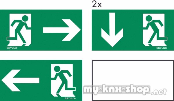 ESYLUX Ersatz-Piktogrammfolien 5 Folien SLE Piktogrammsatz 1