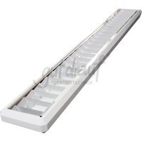 Anbauleuchte 2x58W, IP20 Aluminium-Raster, EVG