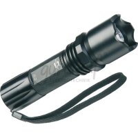 LED-Taschenlampe 3W, schwarz inkl. Batterien