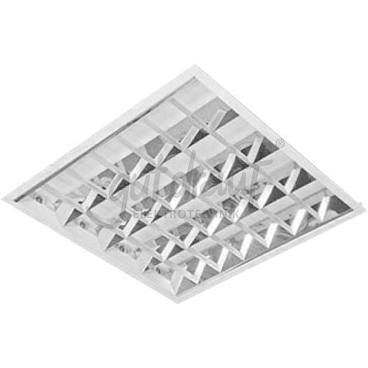 Einlege-u.Einbauleuchte 4x18W Aluminium-matt-Raster, IP20 für Modul 625, mit VVG