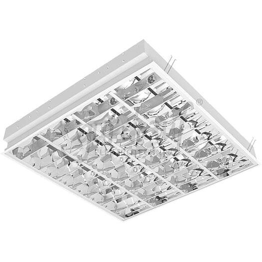 Einlege-Leuchte,Parabol,4x18W 600x600mm,60°LED vorverdr IP20