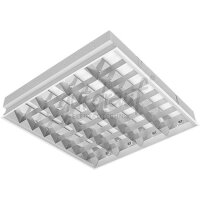 Einlege-Leuchte,Alu matt,4x18W 600x600mm,LED vorverdr.,...