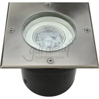 LED-Bodeneinbaustrahler eckig 230V, 1W, warmweiß,...