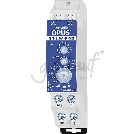 Opus gN-2.0-Aktor-REG,Multifunk- tions-Stromstoß-Schaltrelais GN-2.0A-R-M